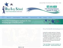 Tablet Screenshot of blueiveyschool.com
